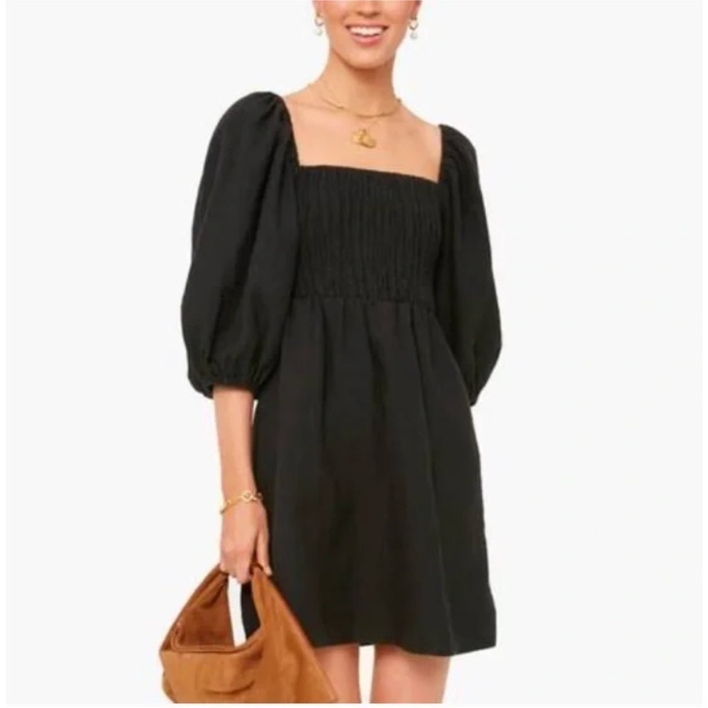 NWT J. Crew Broken-in jersey smocked babydoll dress